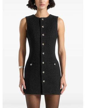 Manière De Voir Nadine Tweed Mini Dress - Black