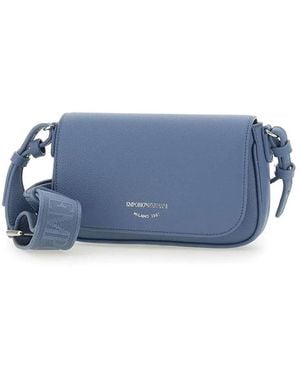 Emporio Armani ロゴ ショルダーバッグ - ブルー