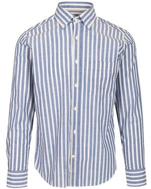 Al Duca d'Aosta Striped Button-Down Shirt - Blue