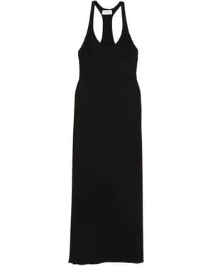 Matteau Fluid Racer-Back Maxi Dress - Black