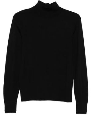 Seventy High-Neck Wool Sweater - Black
