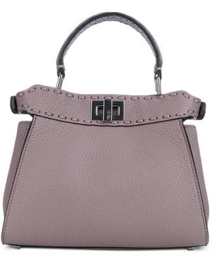Fendi Peekaboo ハンドバッグ ミニ - パープル
