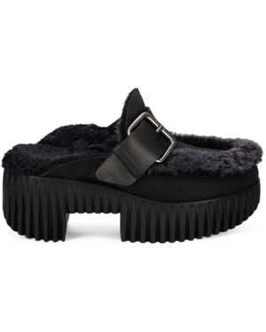 4Ccccees Plia Mules Mit Shearling - Schwarz