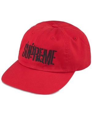 Supreme Splatter 6パネル キャップ - レッド