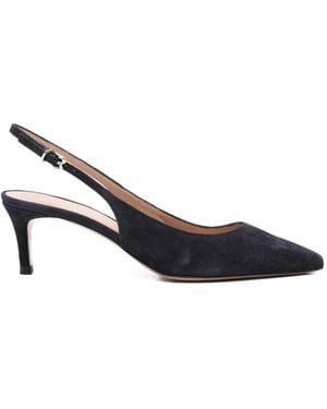 Roberto Festa Slingback Suede Court Shoes - Blue