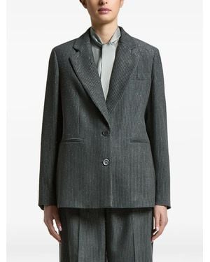 Peserico Blazer Mit Glitter-Effekt - Grau