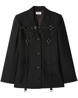 Off-White c/o Virgil Abloh Wool Blend Blazer Virgin Jacket - Black