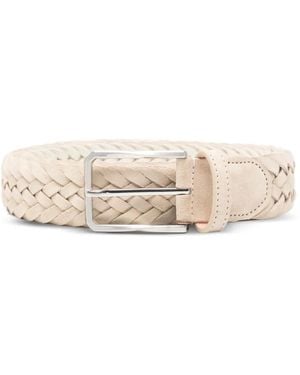 Canali Braided-Design Belt - Natural