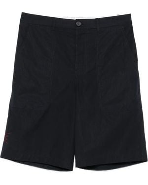 Amaranto Belt-Loops Shorts - Black