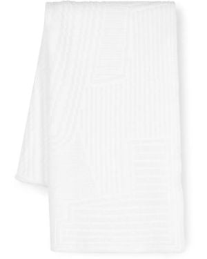 Y-3 Bufanda Engineered Con Logo En Relieve - Blanco