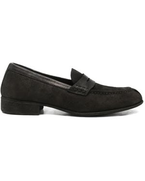 Guidi Mocassins En Daim - Black