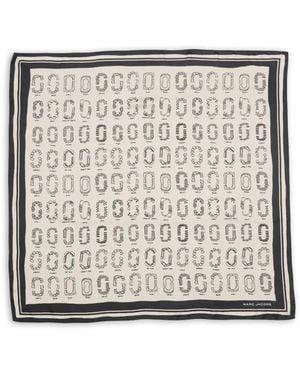 Marc Jacobs Print-Detail Scarf - Metallic