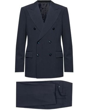 Giorgio Armani Double-Breasted Suit - Blue