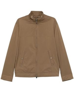 Canali Zip-Fastening Jacket - Natural
