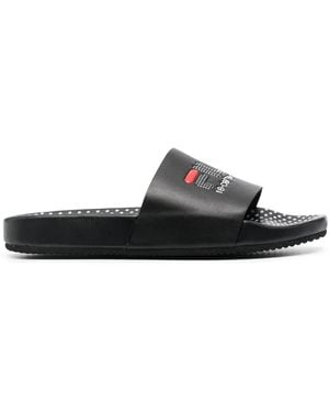 10 Corso Como X Fila Polka-Dot Slides - Black