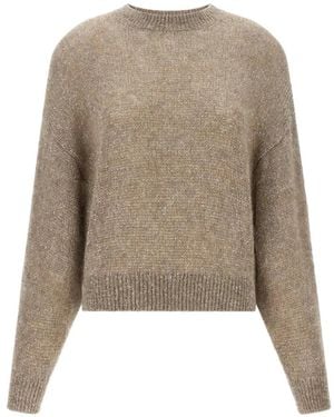 Brunello Cucinelli Sequin-Embellished Knitted Sweater - Natural