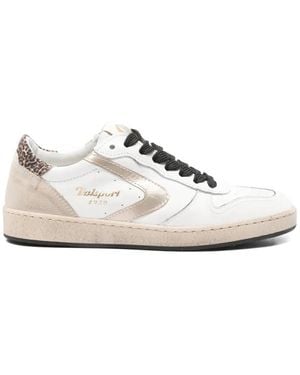 Valsport Leopard-Print Trainers - White