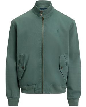 Polo Ralph Lauren Zip-Up Cotton Bomber Jacket - Green