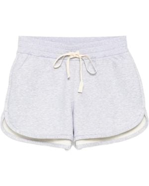 Jil Sander Logo-Embroidered Shorts - White