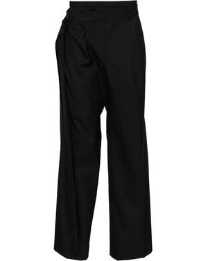 Qasimi Double Waist Pants - Black