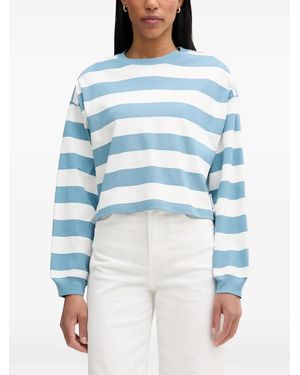 Marc O' Polo Horizontal-Stripe Long-Sleeve T-Shirt - Blue