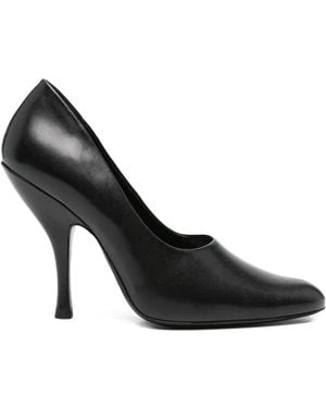 Jude Date Leather Court Shoes - Black