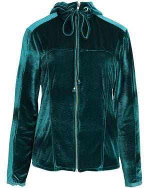 Amir Slama Kapuzenjacke Aus Velours - Grün