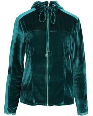 Amir Slama Kapuzenjacke Aus Velours - Grün