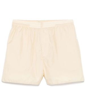 AURALEE Light Sheer Shorts - Natural