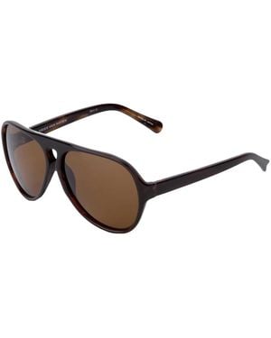 Linda Farrow 'dries Van Noten 11 C1' Sunglasses - ブラウン