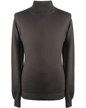 GIUUNO Turtleneck Wool Jumper - Black