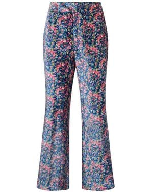 Philosophy Di Lorenzo Serafini Hose mit Blumen-Print - Blau