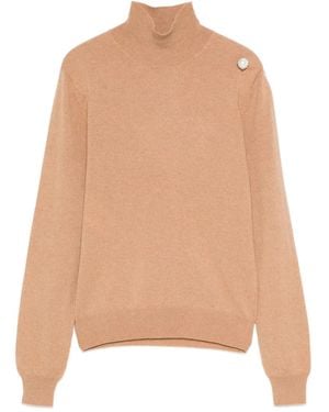 Alberta Ferretti Maglione A Collo Alto - Neutro