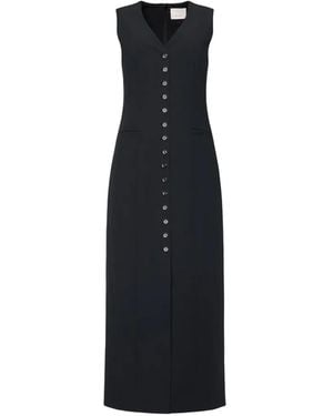 Cinq À Sept Kallen Buttoned Dress - Black