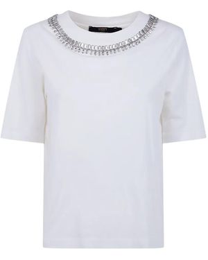 Seventy Embellished Crew Neck T-Shirt - White