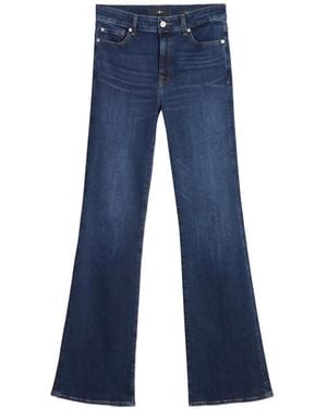 7 For All Mankind Jean À Coupe Évasée - Blue