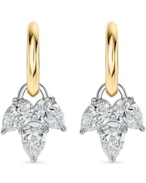 Phillips House 18K Diamond Leaf Earrings - Metallic