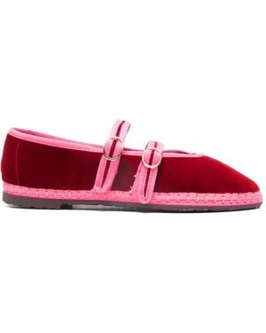 Flabelus Claire Ballerinas Mit Doppeltem Riemen - Rot