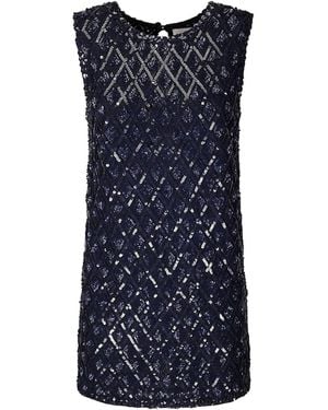 P.A.R.O.S.H. Sequinned Mini Dress - Blue
