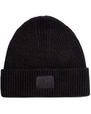 Joop! Gorro De Canalé Con Parche Del Logo - Negro