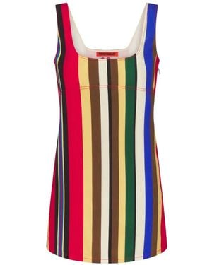Simon Miller Sahara Stripe-Print Mini Dress - White