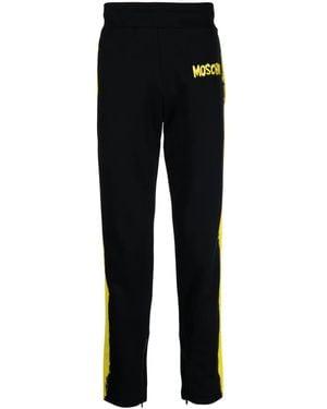 Moschino Logo-Print Track Trousers - Black