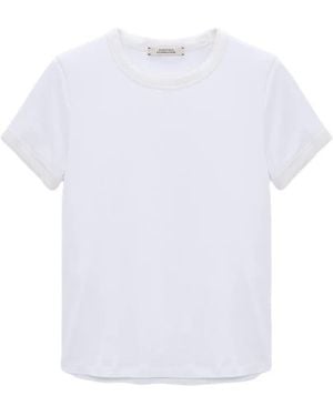 Dorothee Schumacher T-Shirt Mit Wellenkanten - Weiß