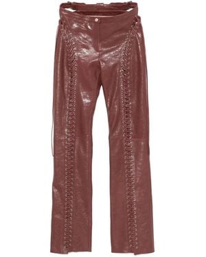 パンツ Blumarine Loose-Fit Gabardine Trousers With Concealed Blumarine Loose-Fit Gabardine Trousers With Concealed
