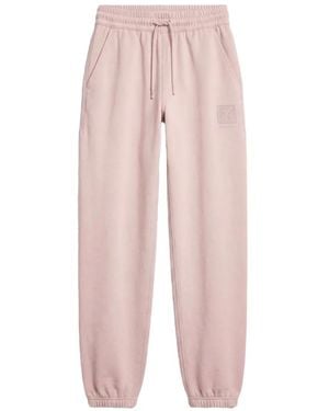 Calvin Klein Logo-Embroidered Drawstring Track Trousers - Pink