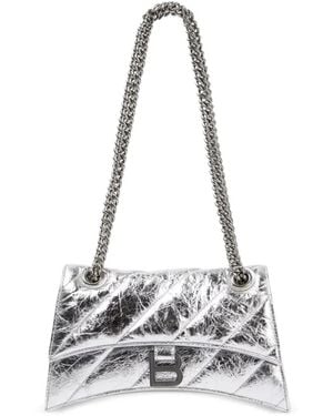 Balenciaga Borsa A Spalla Crush Piccola Trapuntata - Bianco