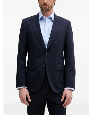 BOSS Check Suit - Blue
