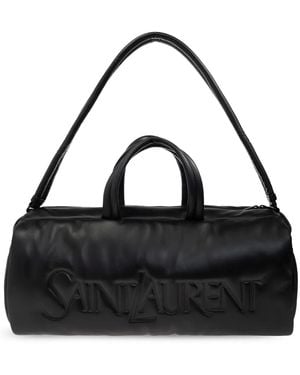 Saint Laurent レザー ダッフルバッグ - ブラック