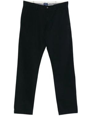 GANT Straight-Leg Trousers - Black