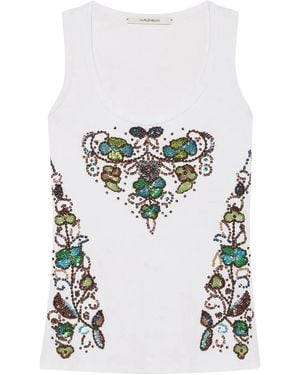 Maliparmi Embellished tank top - Blanco